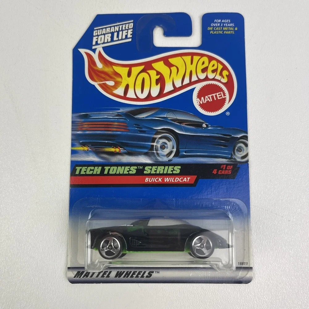 1998 Hot Wheels Buick Wildcat 745 Black Spoke Tech Tones Series 1 Of 4